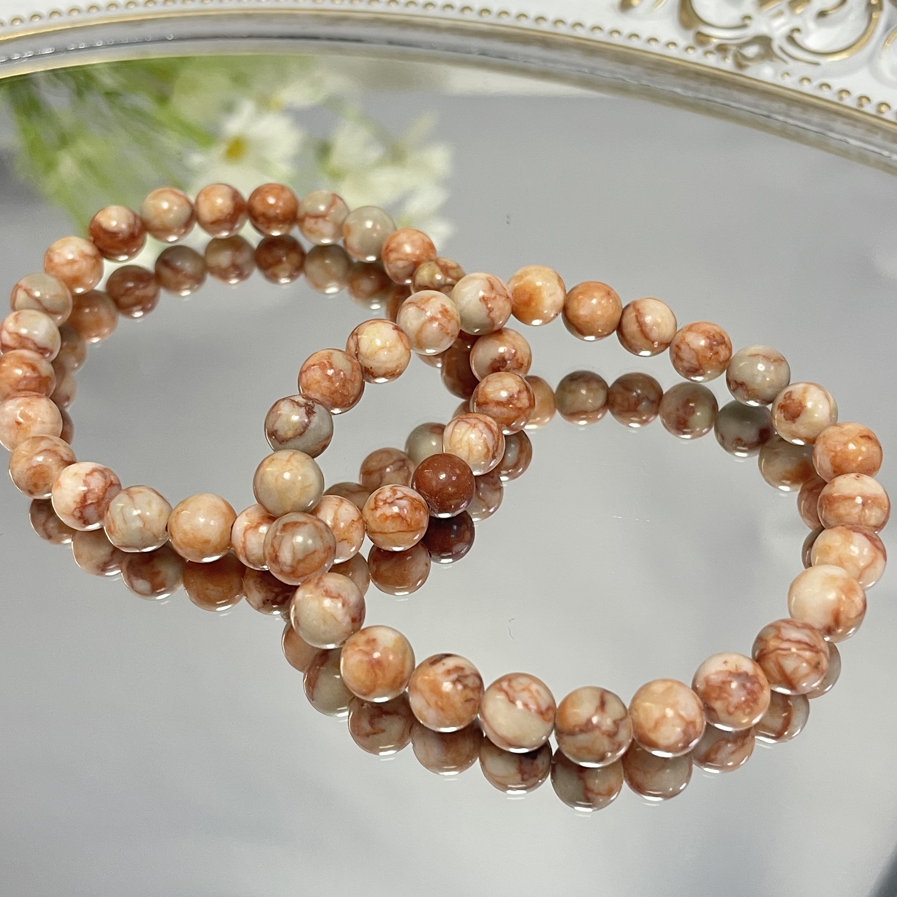 Red Net Jasper Bracelet 6mm/8mm