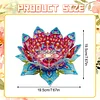  DIY Diamond Painting 3D Puzzle Irregular Shapes Mandala Lotus Shaped Candle Aromatherapy Holder Tray Decor Kit