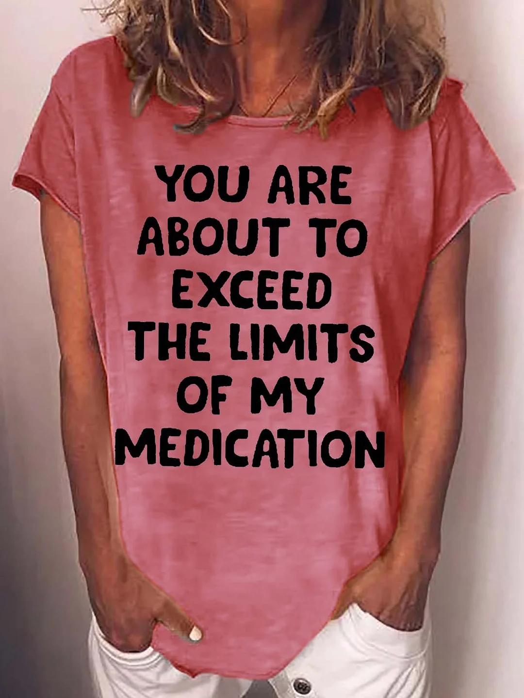 Women's You Are About To Print Casual Crew Neck T-Shirt