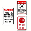 3pcs - Warning - Warning Vintage Metal Signs(8*12Inch) 