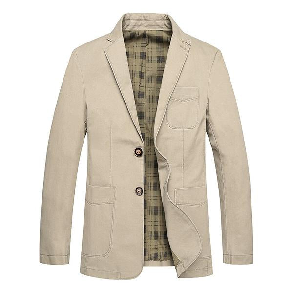 Men's Lapel Solid Color Casual Blazer