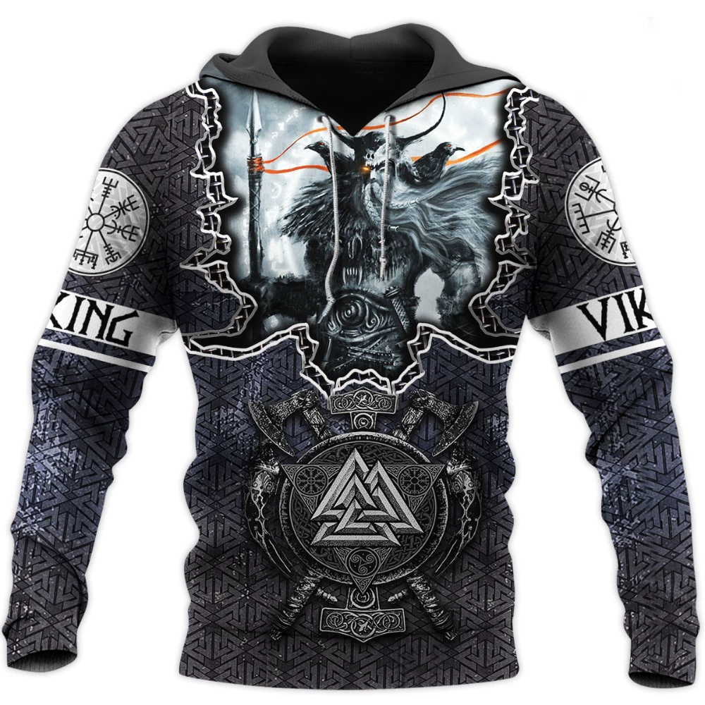 Viking 3D Printed Hoodie