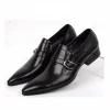 Mens Slip on Leather Dress Shoes