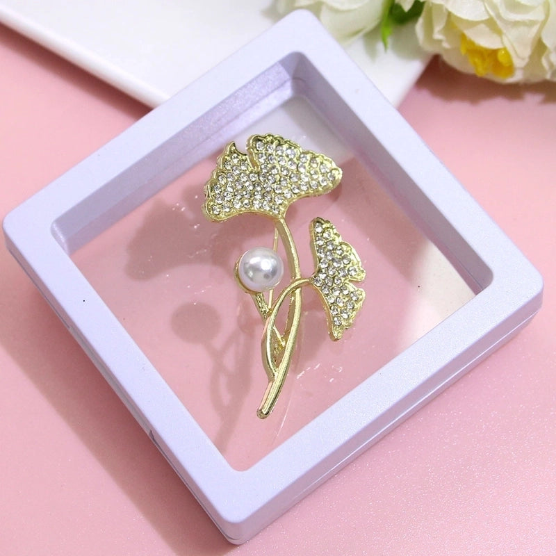 Basic Modern Style Classic Style Pin Animal Flower Alloy Plating Inlay Artificial Pearls Rhinestones Women’s Brooches