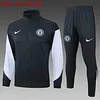 2025/2026 Chelsea Long pull Training Suit Dark Gray Football Shirt 1:1 Thai Quality
