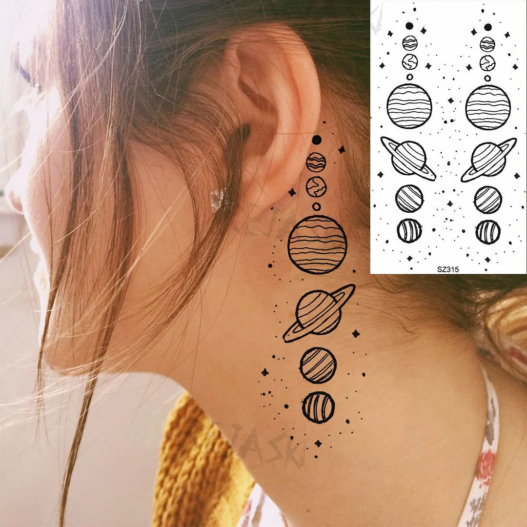 Realistic Sunflower Fashion Wrist Temporary Tattoos For Women Gilr Butterfly Geometry Fake Tattoo Custom Armbands Washable Tatoo