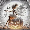 (Stamped/Counted) Tinkerbell Pumpkin-11CT Cross Stitch 40*40cm