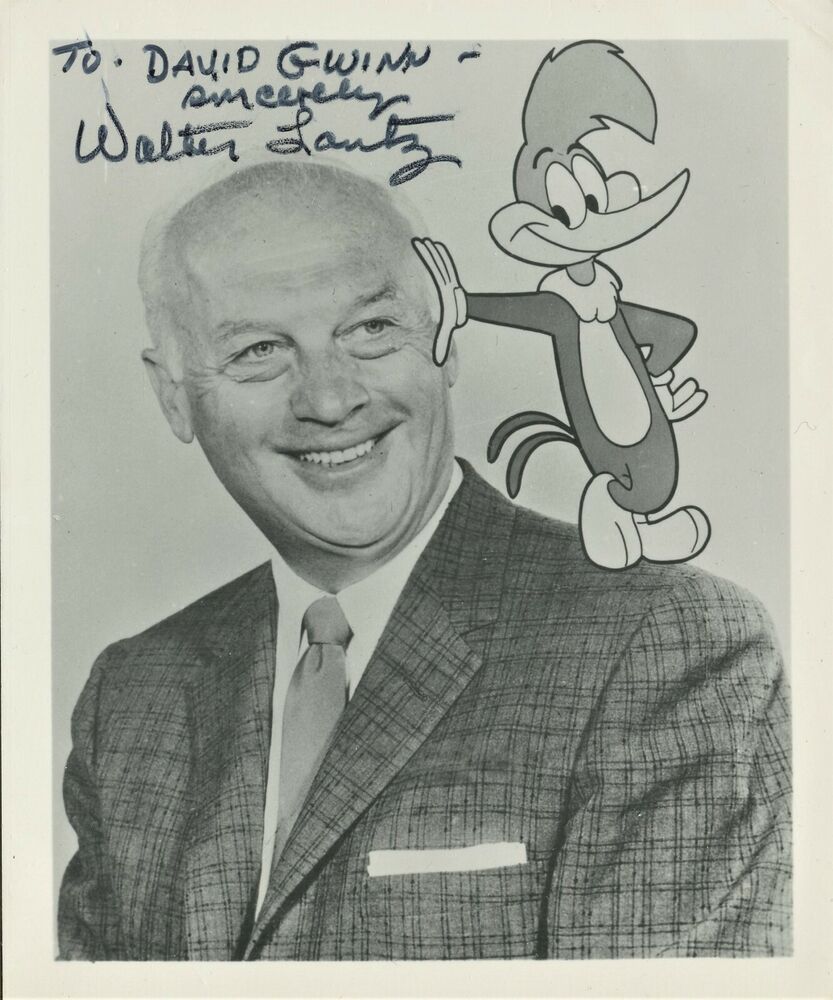 WALTER LANTZ Signed Photo Poster painting - Woody Woodpecker