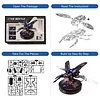 3D Metal Puzzles for Adults with Flapping Stag Beetle Mechanical Puzzle, DIY Metal Model Kit for Family Time Great Gift