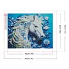 5D DIY Full Square Drill Partial AB Drill Diamond Painting Horse Kit 45x35cm