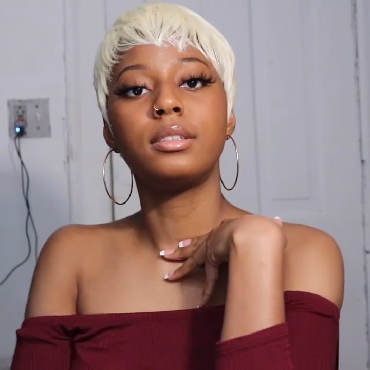 🔥Hot| New Fashion Style 13x4 Lace Frontal Pixie Cut Wigs Glueless Short Human Hair Wigs US Mall Lifes