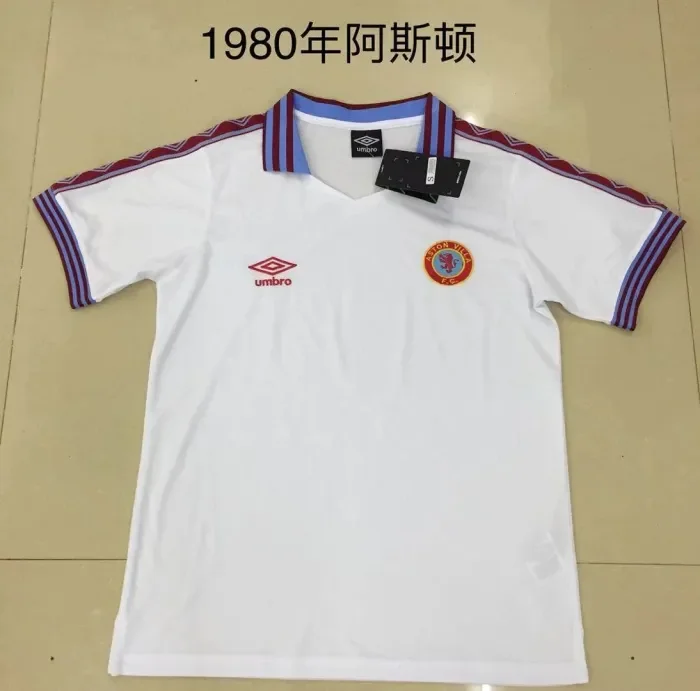 Retro 1976-1981 Aston Villa Away Football Jersey