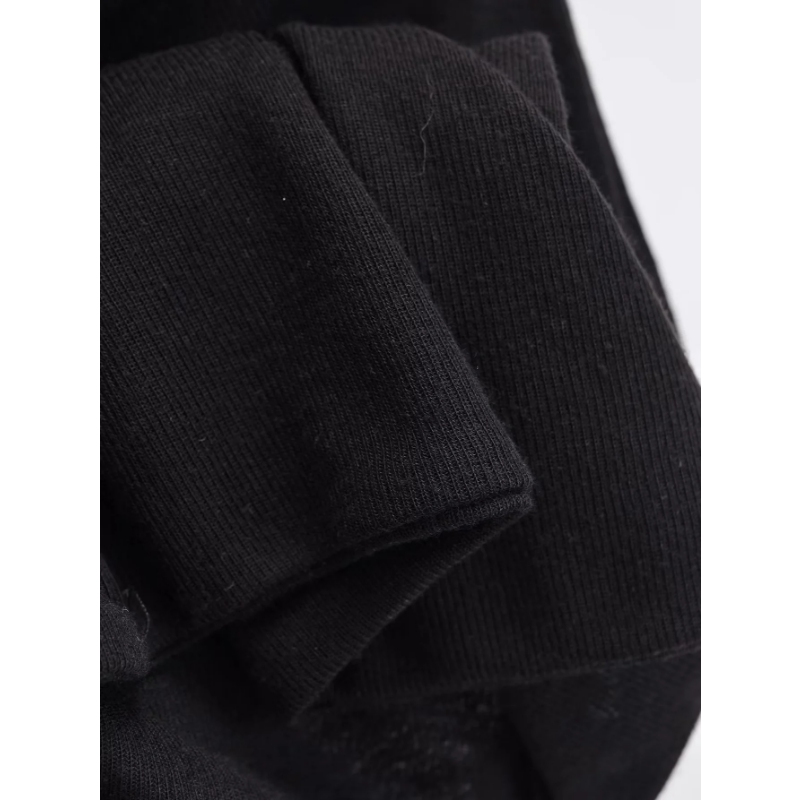 Ootddress Twist Off-Shoulder Slim T-shirt Solid Patchwork Elegant Backless Women's Top Y2k Top Pleated Casual Strapless Pullover Tee