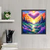 Diamond Painting -DIY Round Drill Partial AB Colorful Scenery(45x45 CM)