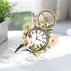 Acrylic Special Shape Flower Bird Diamond Painting Clock Ornaments Kit