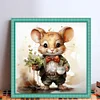 Winter Rat - 11CT Stamped Cross Stitch 40*40cm