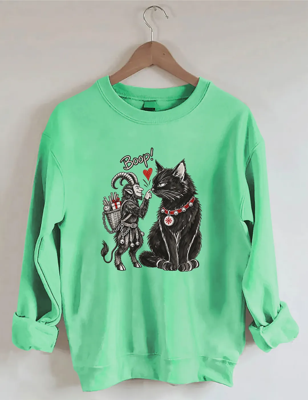Krampus & Yule Cat Boop Sweatshirt