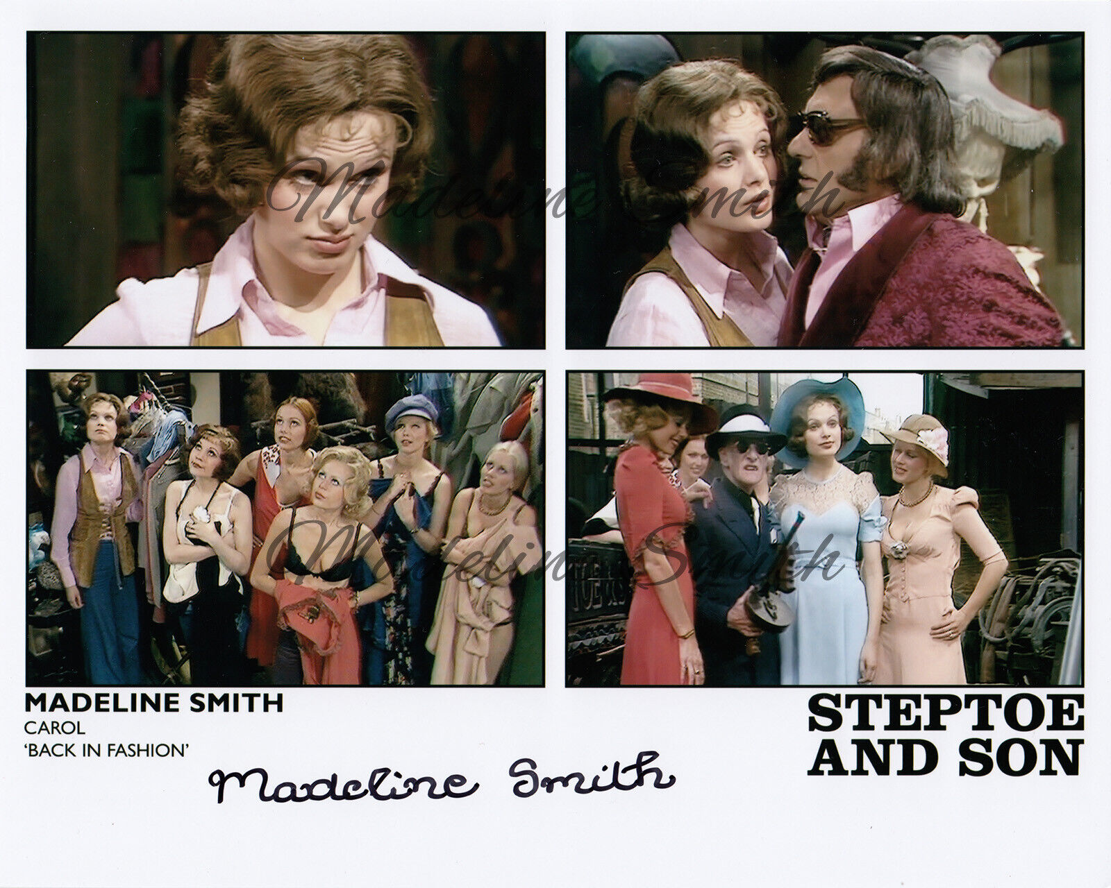 STEPTOE AND SON - Madeline Smith Officially Signed Photo Poster paintinggraph STEPTOE01