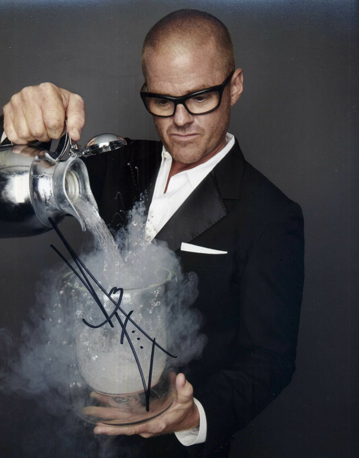 HESTON BLUMENTHAL Signed Photo Poster paintinggraph - TV Celebrity Cook / Chef - preprint