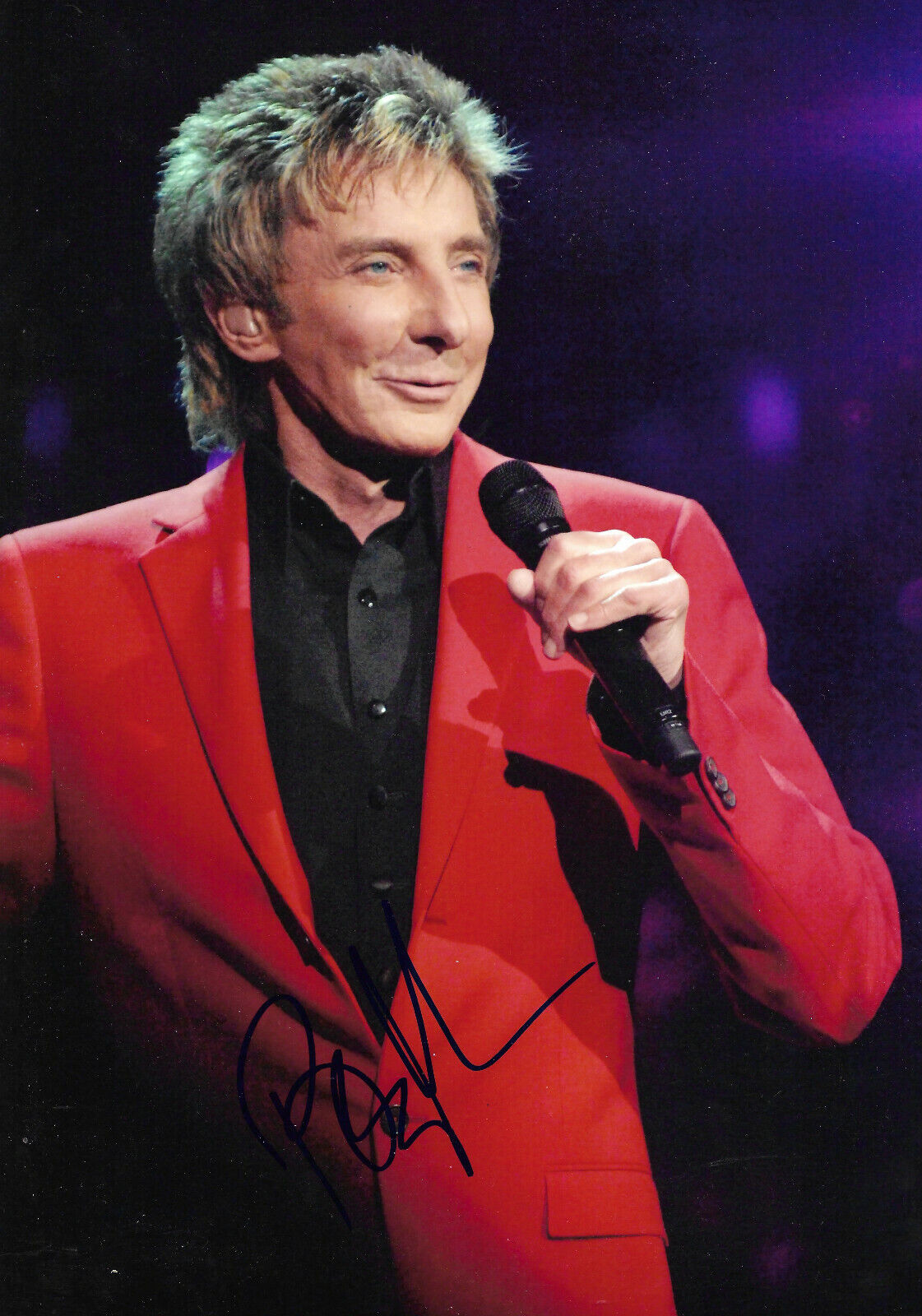 Barry Manilow signed 8x12 inch Photo Poster painting autograph