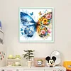 Colorful Butterfly-11CT Stamped Cross Stitch 45*45cm/17.72*17.72in