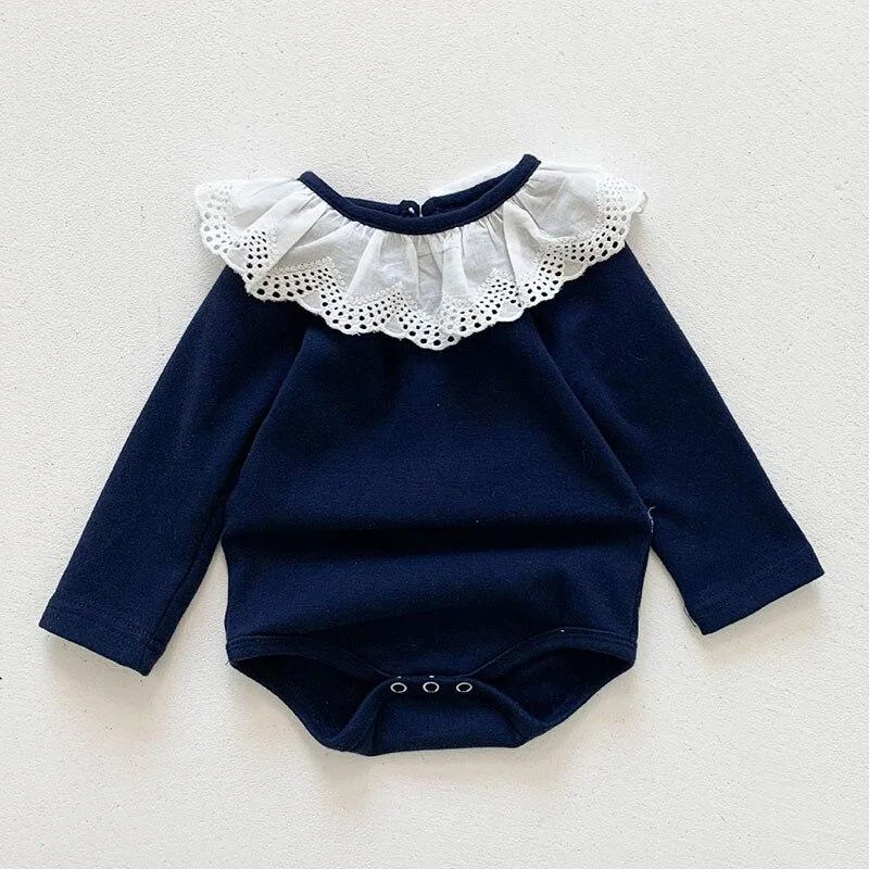 0-3Yrs Spring Kids Boy Girl Long Sleeve Rompers + Hair Band Autumn Infant Baby Girl Newborn Rompers Clothes Baby Girl Rompers