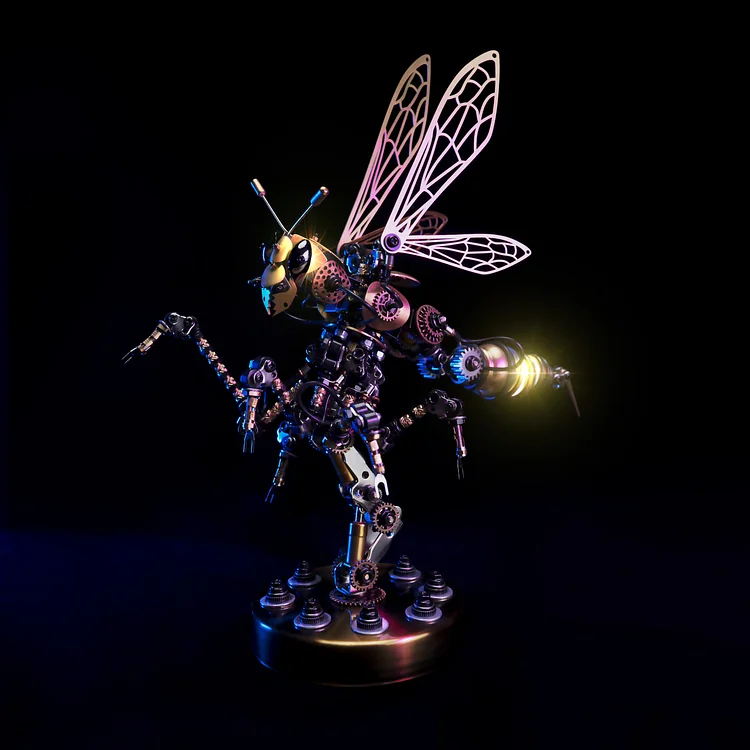 3D Metal Mechanical Wasps Insect Series By Metalartkits