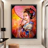 (Big Size)Antique Japanese Woman - 11CT Stamped Cross Stitch - 50*67cm