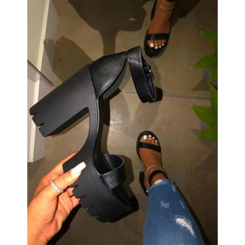 2022 Sexy Classic High Heels Women Sandals Summer Shoes Ladies Strappy Pumps Platform Heels Woman Ankle Strap Shoes Female Pumps