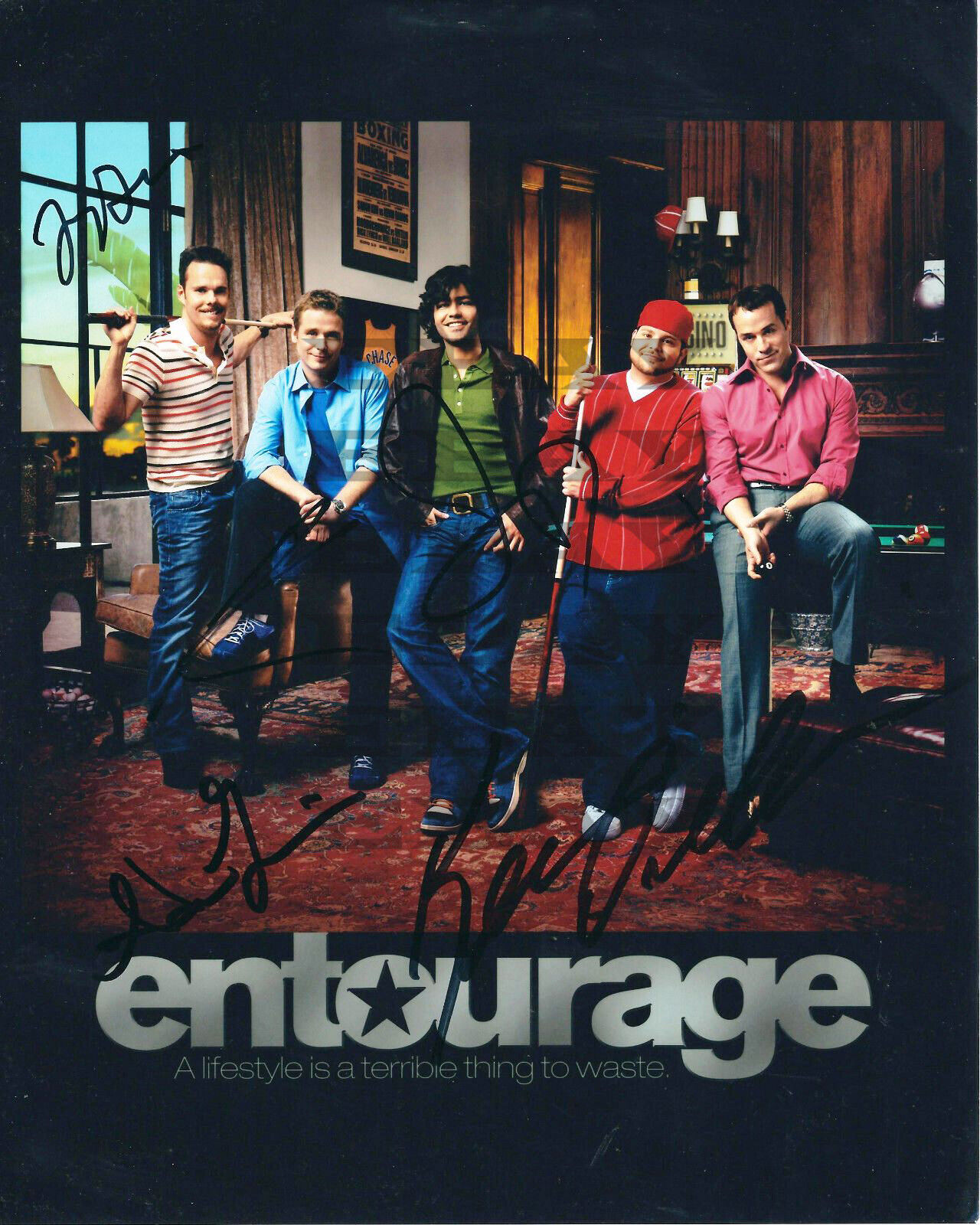 ENTOURAGE Autographed signed 8x10 Photo Poster painting Reprint