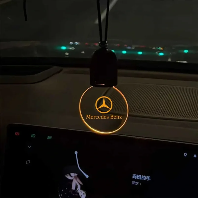 Touch-sensitive car logo and car light pendant
