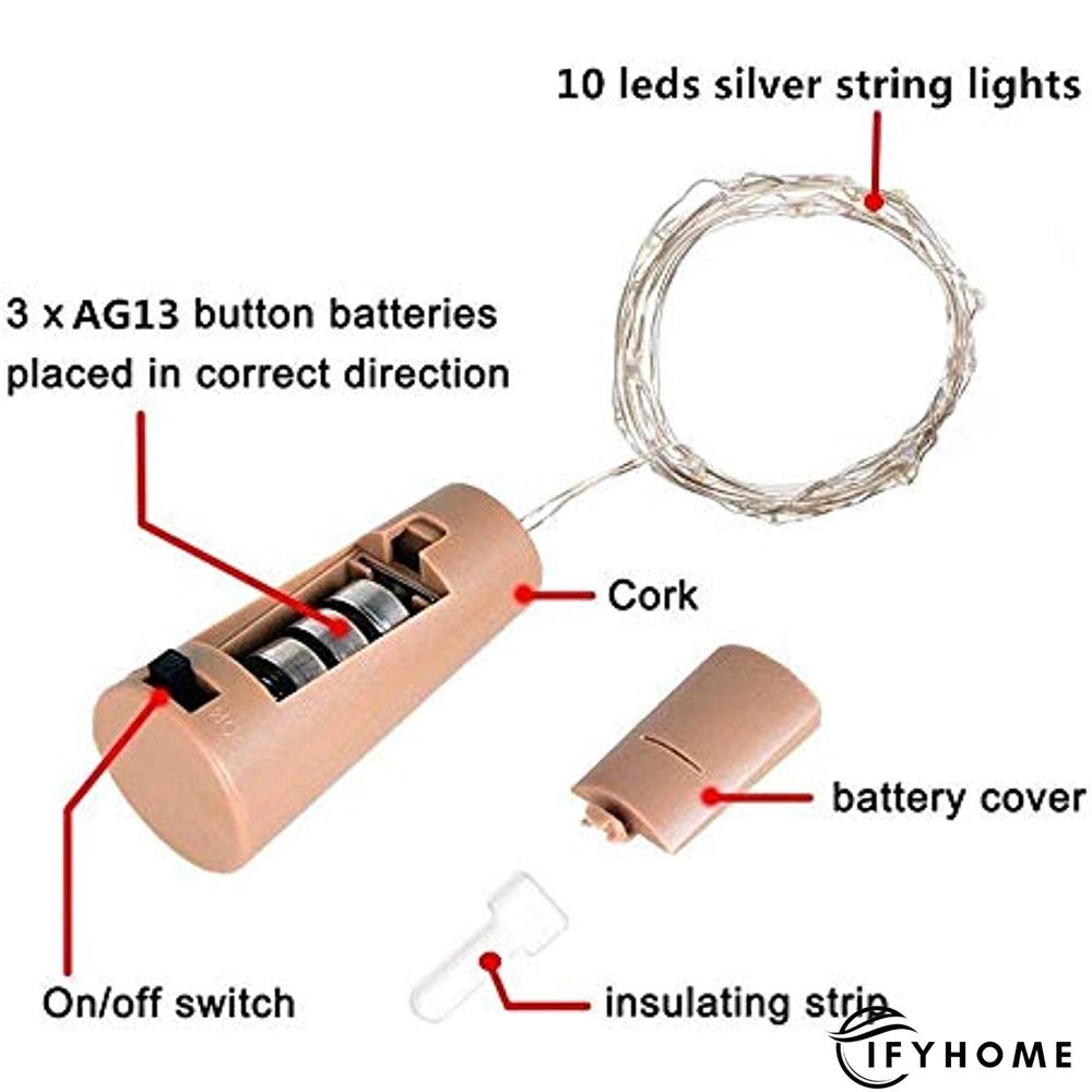 10LED Wine Bottle Lights with Cork | IFYHOME