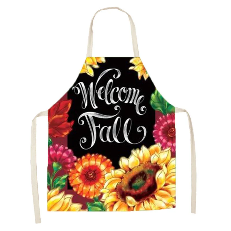 Linen Kitchen Apron - Sunflower letclo 