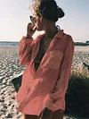Loose Sun Protection Cover-Ups Tops