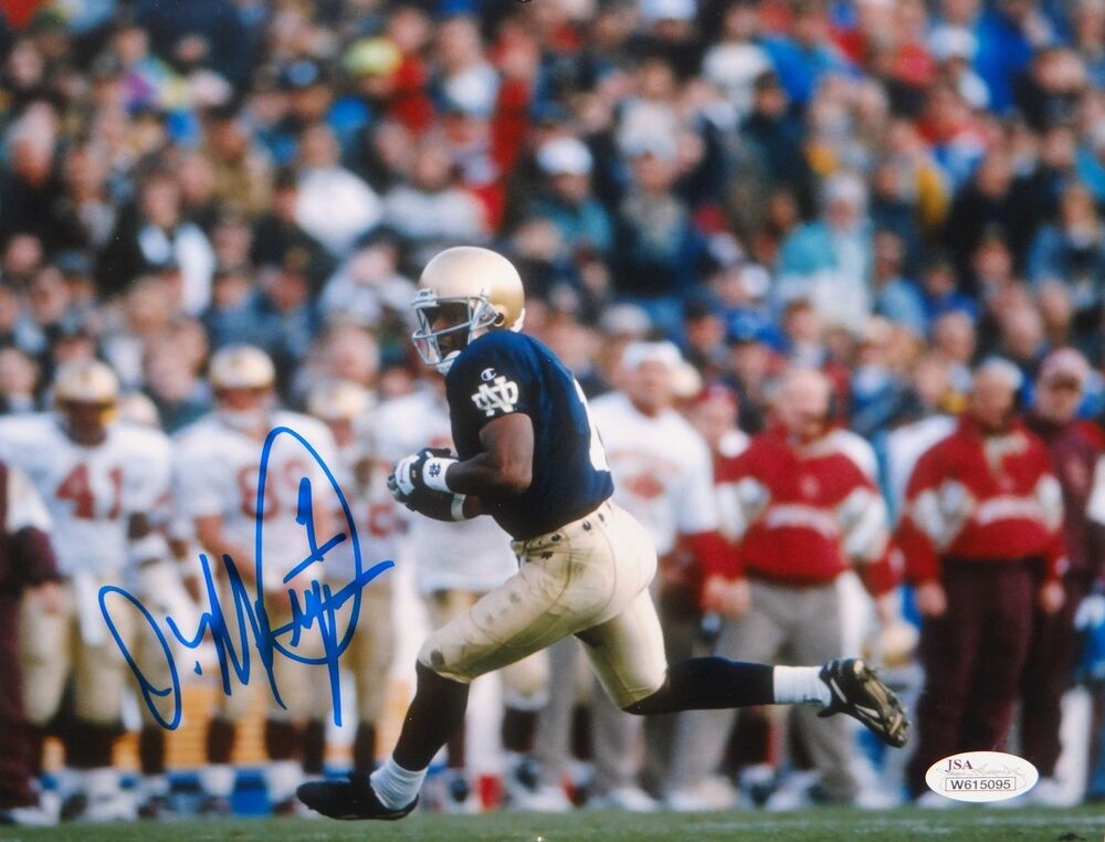 Derrick Mayes Autographed 8x10 Horizontal Running Photo Poster painting- JSA W Authenticated