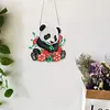 DIY Panda And Rose Diamond Painting Pendant（Single-Sided)
