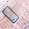 20 SHEETS Magic Stars Crystal Drop Glue Stickers for Students Diary Scratchbook Phone DIY Project Decoration