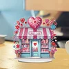 Acrylic Special Shaped Romantic Valentines Day Desktop Diamond Art Kits for Home