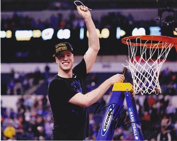 Marshall Plumlee Signed Duke Blue Devils 8x10 inch Photo Poster painting - 2015 NCAA Champion