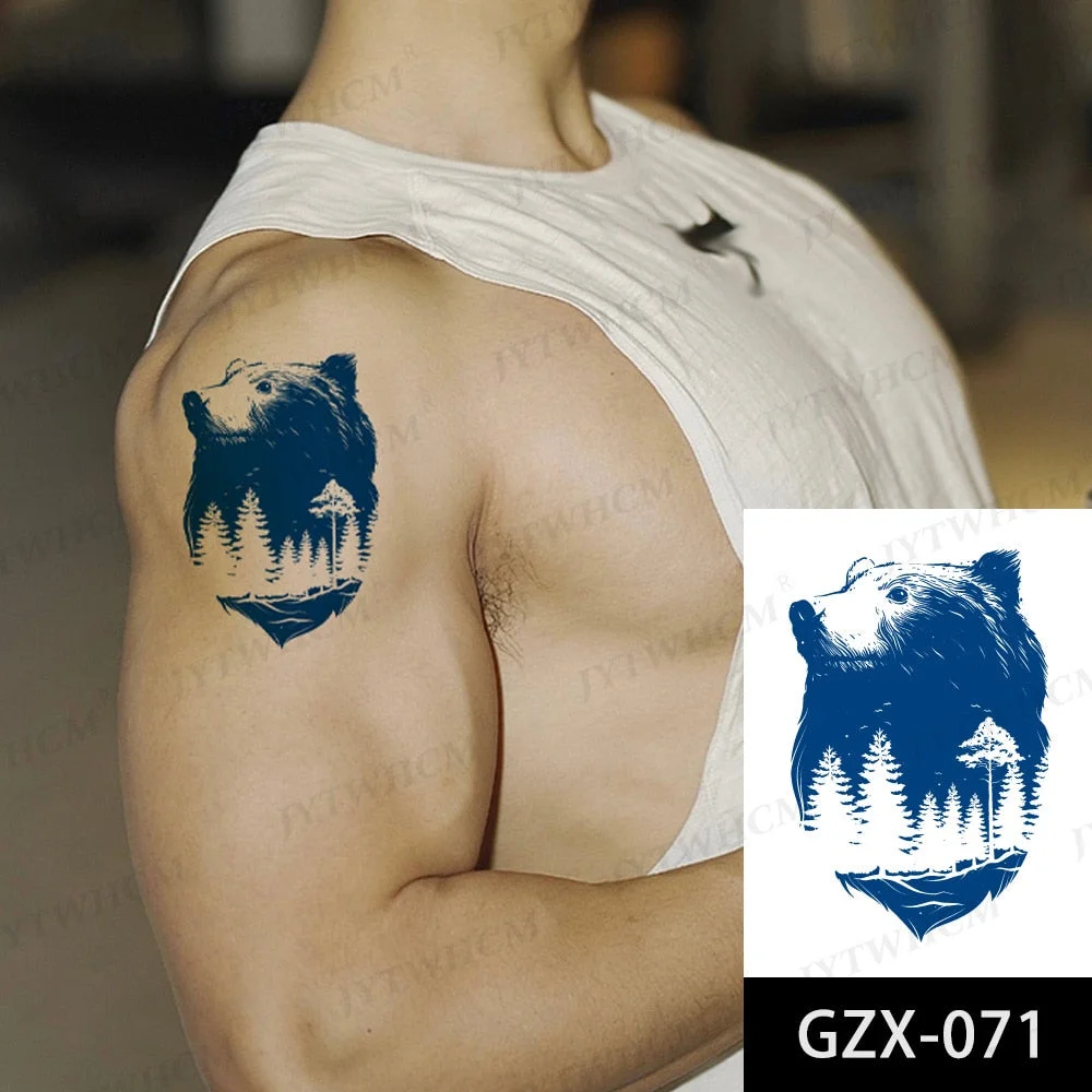 Juice 2 Weeks Lasting Tattoo Sticker Moon Forest Small Arrow Rose Waterproof Transfer Fake Tatoo Female Transfer Tatto Men Women