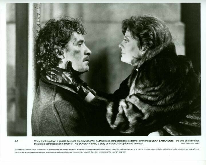 Kevin Kline Susan Sarandon The January Man Original Press 8X10 Photo Poster painting