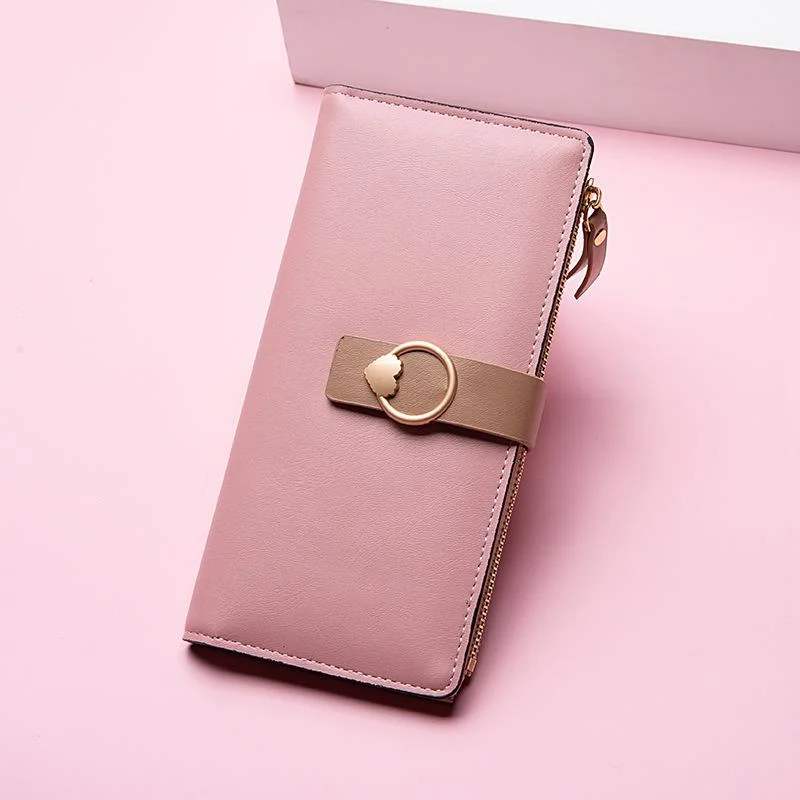 Wallet Long Girls New 2022 Zipper Embroidery Clutch Wallet Card Bag