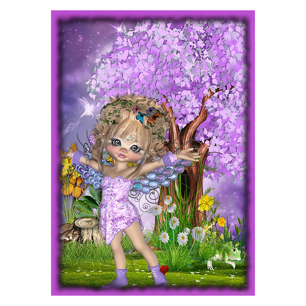 

Fairy Girl - Round Drill Diamond Painting - 30*40CM, 501 Original