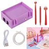 Outil d’aide au diamant portable usb aspirateur diamant peinture stylo kit pour bricolage (violet)
