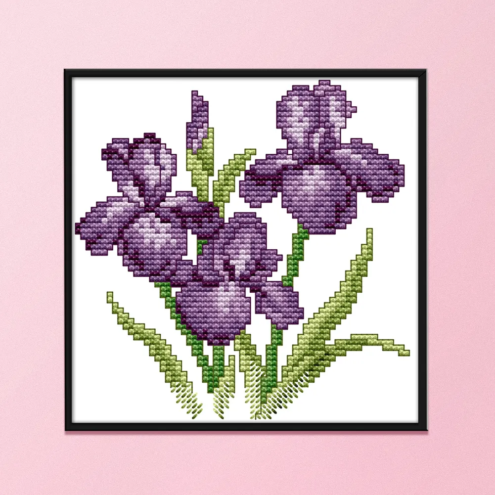 14ct Stamped Cross Stitch - Flower(17*17cm)
