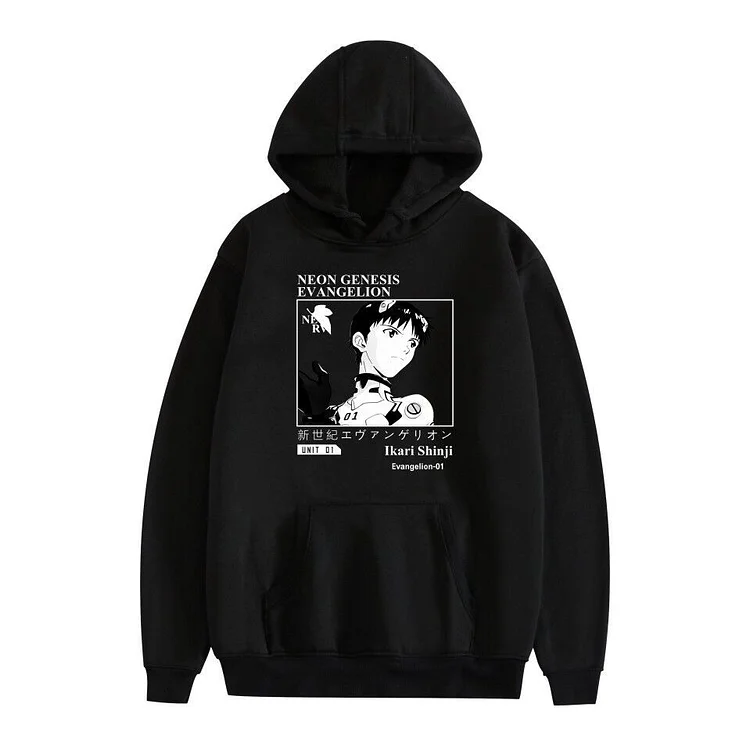 Neon Genesis Evangelion Ikari Shinji Hoodie Pullover weebmemes