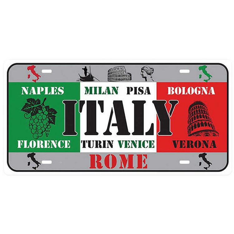 30*15cm - ITALY - Car License Tin Signs/Wooden Signs