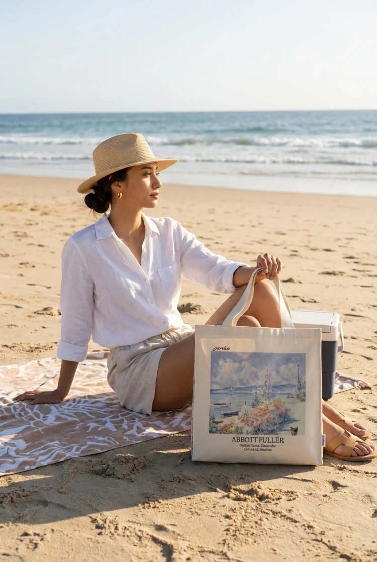 Sac fourre-tout en toile brodé personnalisé, cadeau de demoiselle d'honneur, texte personnalisé - France