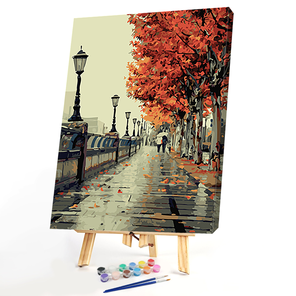 

30*40CM - Paint By Numbers - Autumn Corridor, 501 Original
