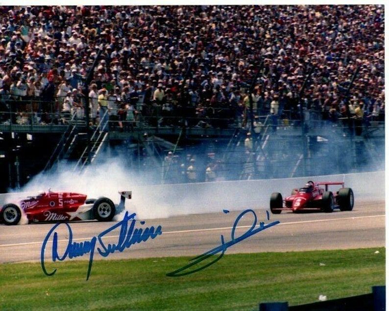 Mario andretti and danny sullivan signed autographed indy Photo Poster painting